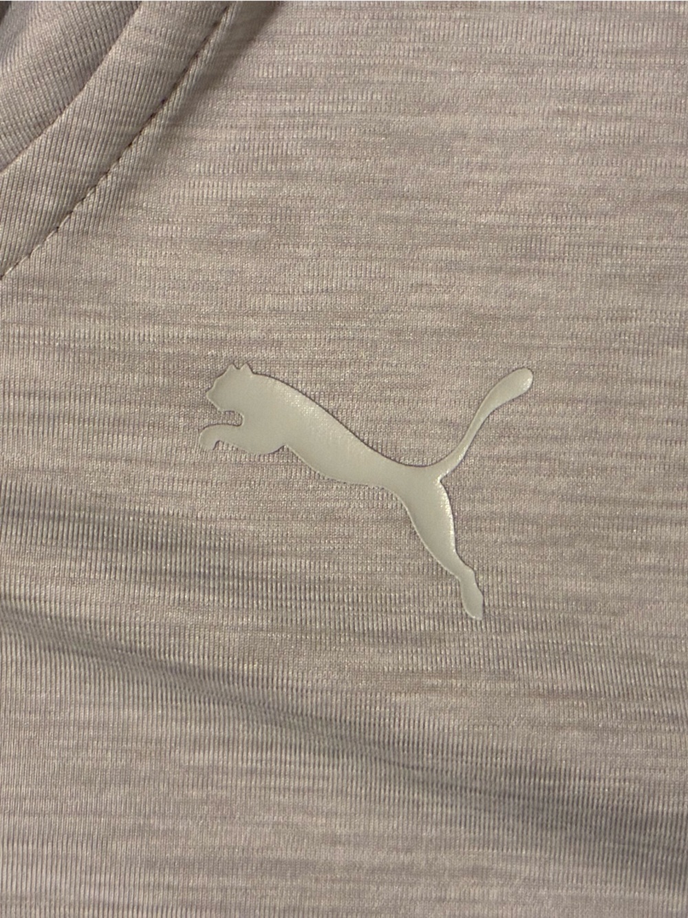 Puma Light Gray Hooded Zip Crop Jacket - Picture 4 of 4
